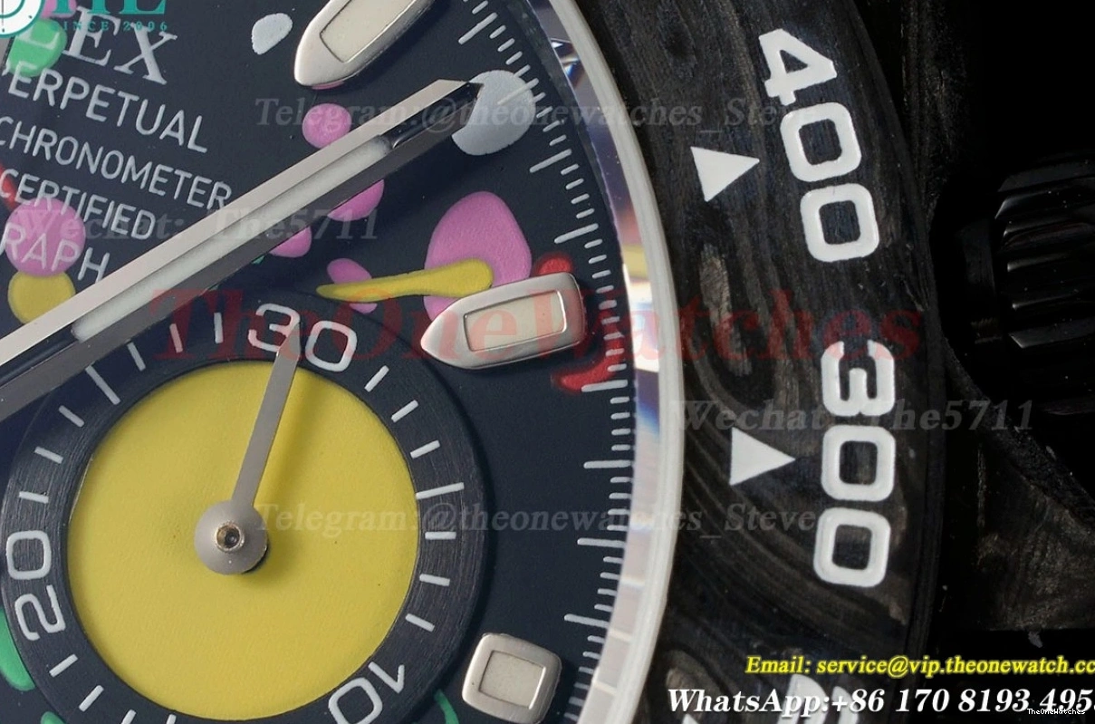 NY Carbon Colorful Dial DD4130 Daytona O 40mm N6F Diw 0130